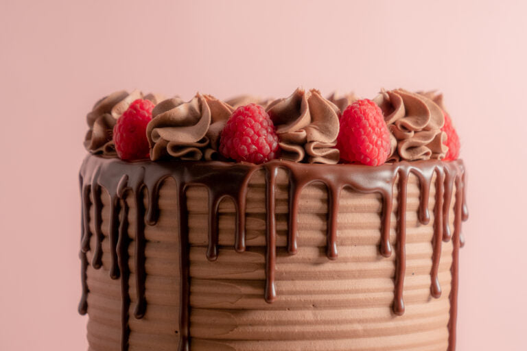 Chocolate Raspberry Truffle Cake