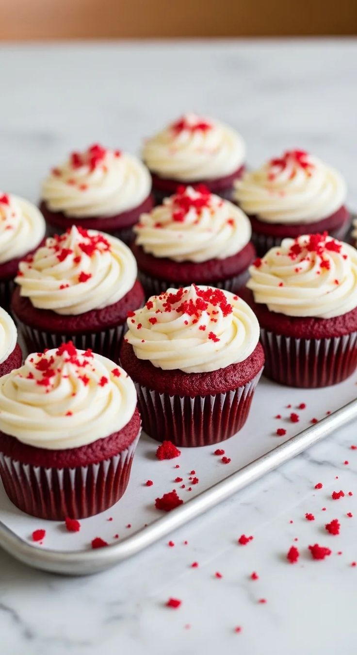 Red Velvet Mini Cupcakes — Dozen
