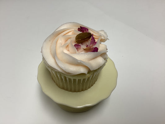 Pistachio Rose Water Cupcake
