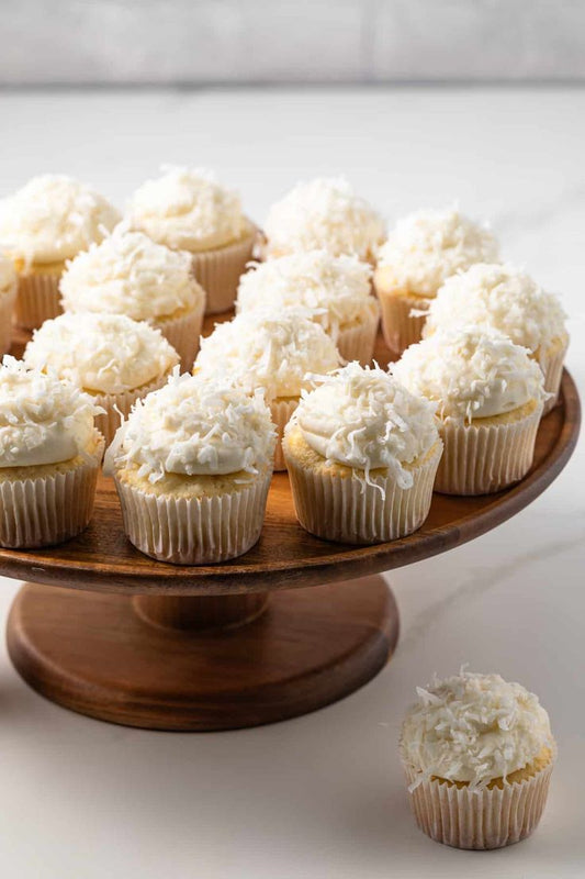 Coconut Mini Cupcakes — Dozen