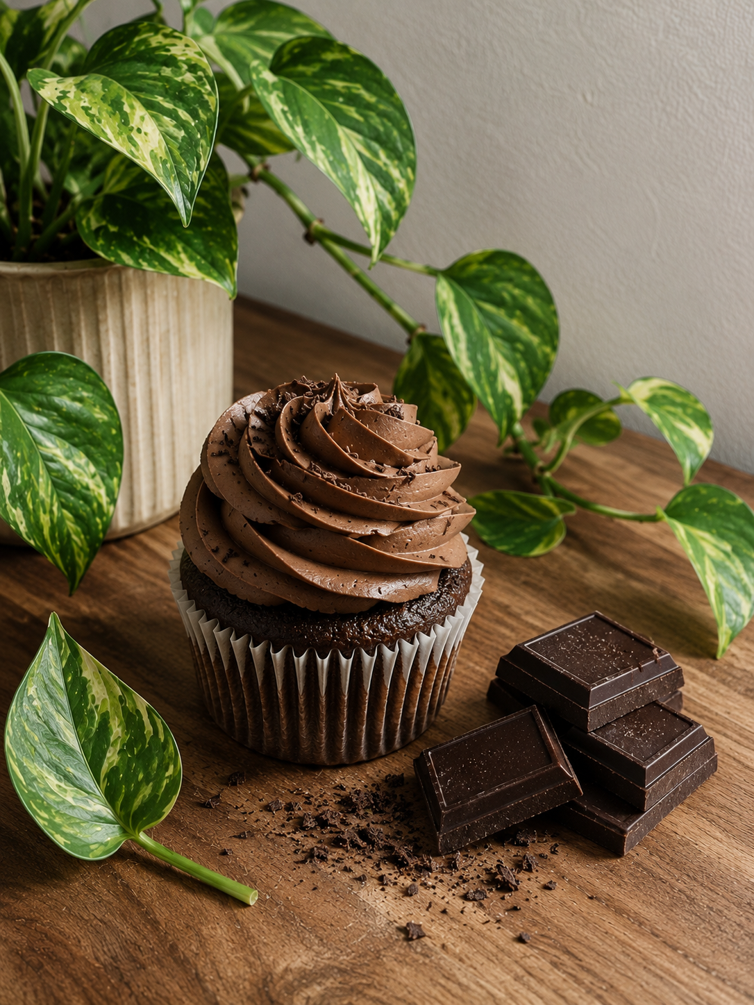 Chocolate Chocolate Mini Cupcakes — Dozen
