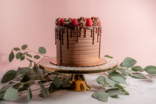 Chocolate Raspberry Truffle Cake