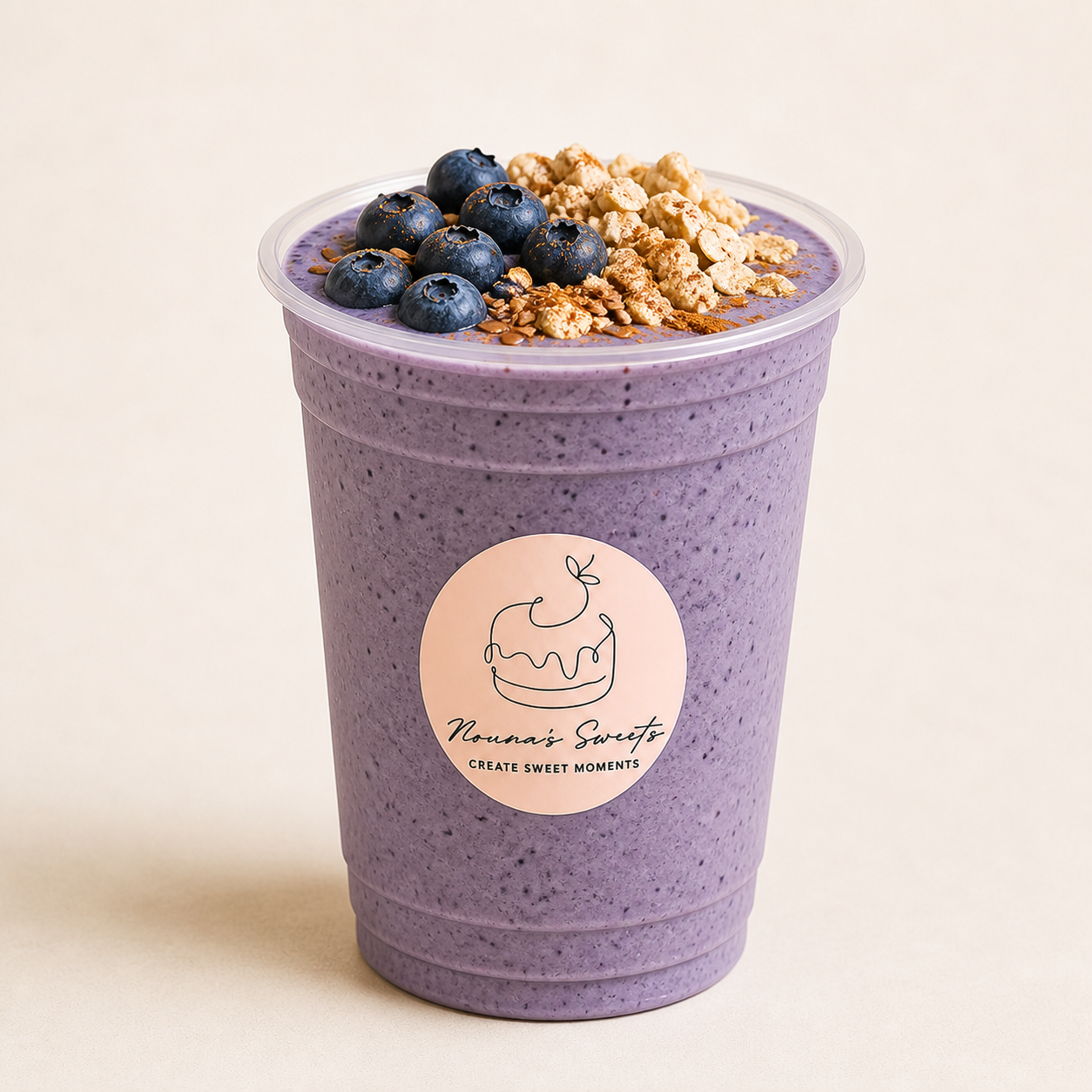 Blueberry Oat Power protein shake