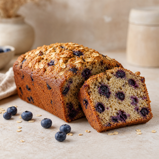 Oat Blueberry Loaf (No Sugar Added)
