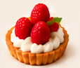 Raspberry Cream Tart — Mini — 2 inch